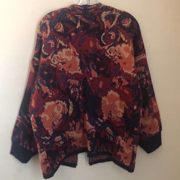 Lord & Taylor | Adyson Parker Jacquard Cardigan Spiced Tea & Roses 🥀 Sz XL - Picture 10 of 12
